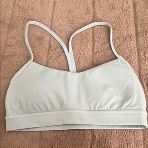 Lululemon Athletica Flow Y Bra *Nulu in Raw Linen